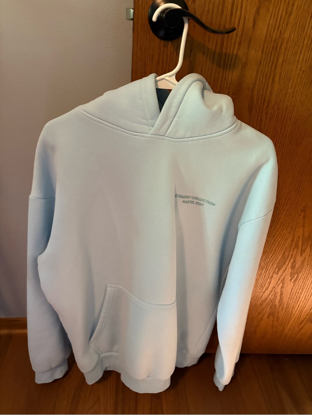Pastel Blue Womens Hoodie - Cozy Everyday Pullover